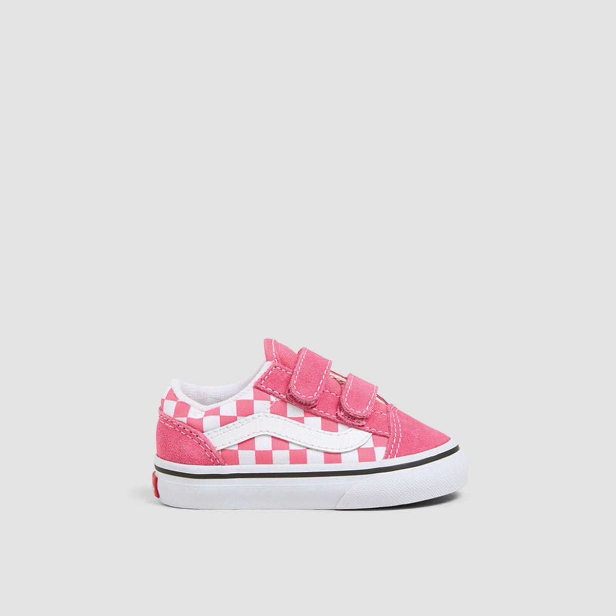 Vans Old Skool V Shoes - Colour Theory Checkerboard Honeysuckle - Kids