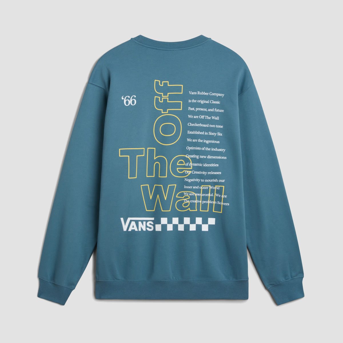 Vans Posted Loose Crew Sweatshirt Bluestone