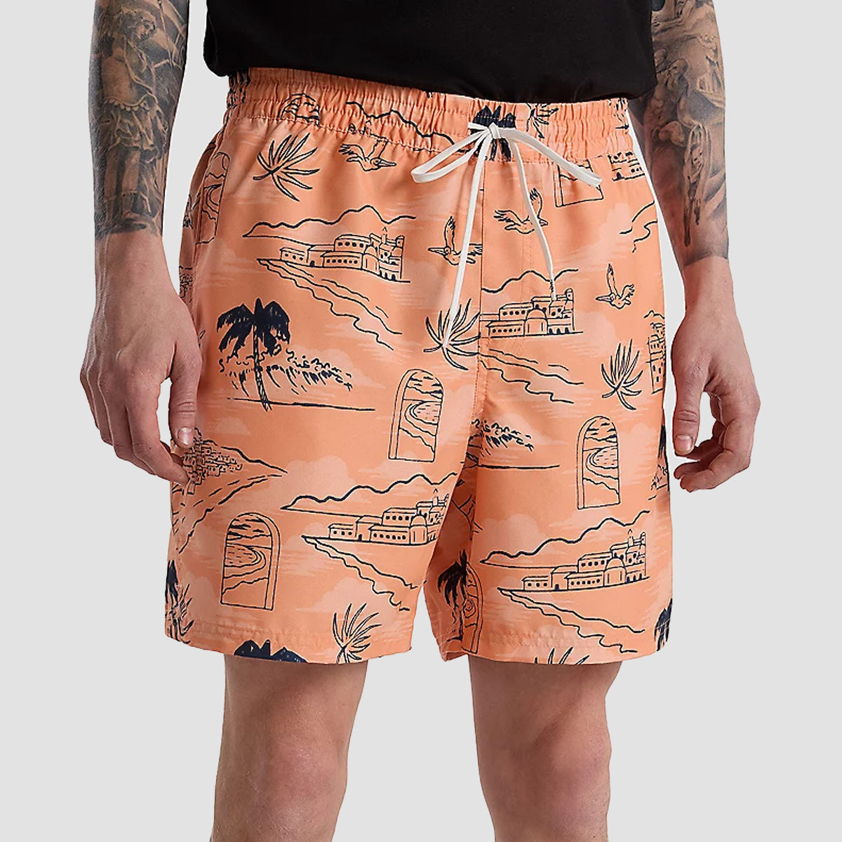 Vans Primary Print 17" Boardshorts Copper Tan