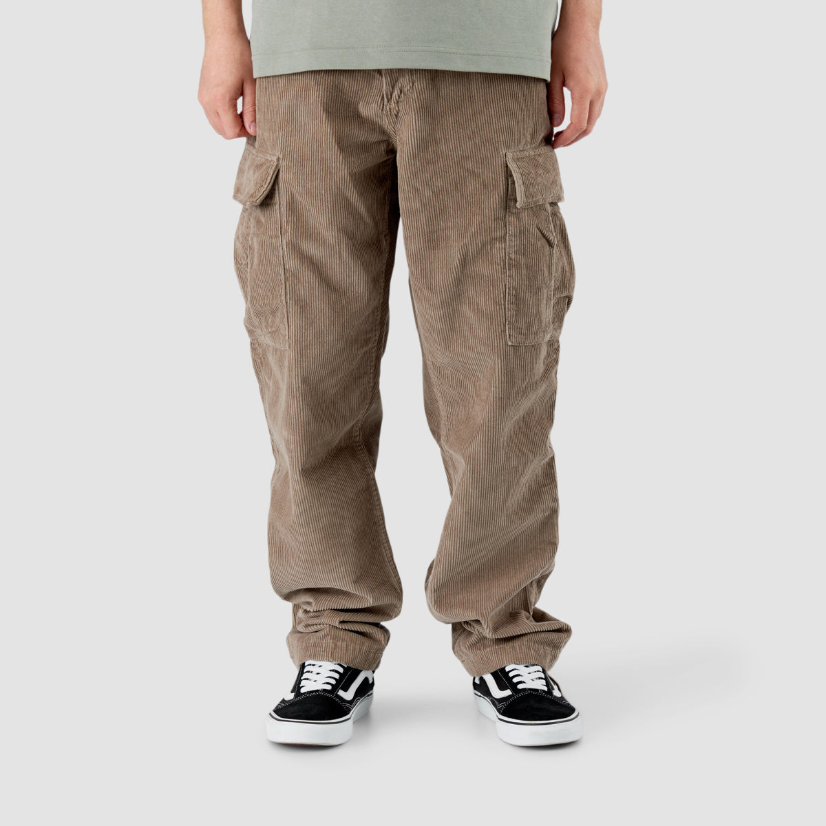 Vans Service Cargo Corduroy Loose Tapered Pants Desert Taupe