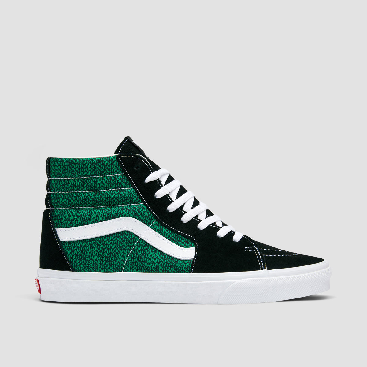 Vans SK8-Hi High Top Shoes - Sweater Weather Black/Green