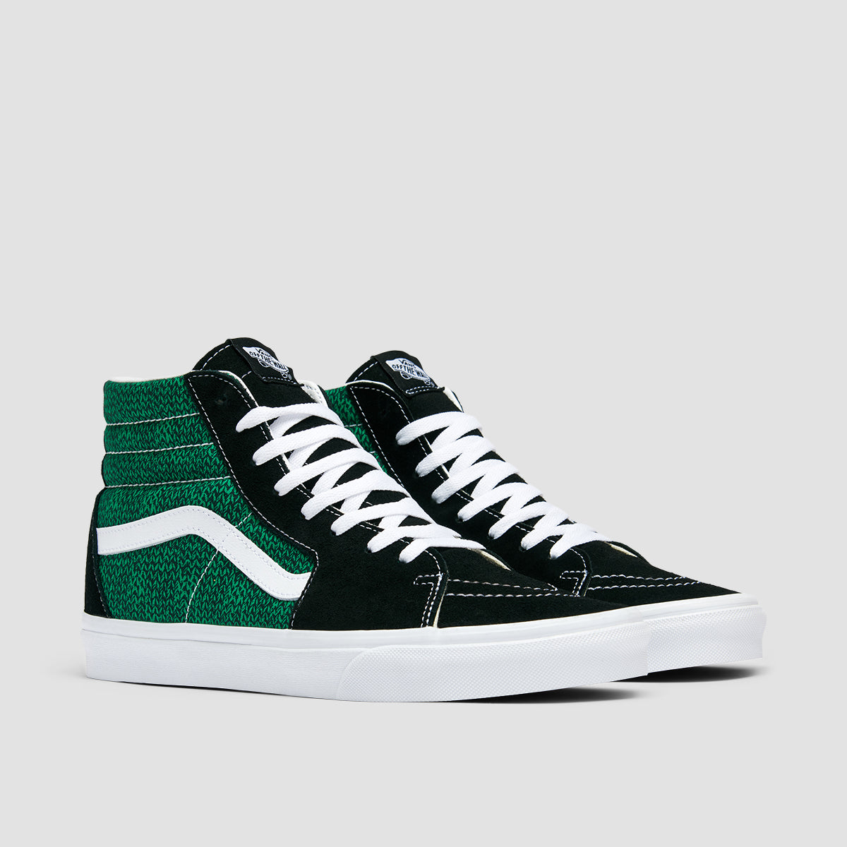 Vans SK8-Hi High Top Shoes - Sweater Weather Black/Green