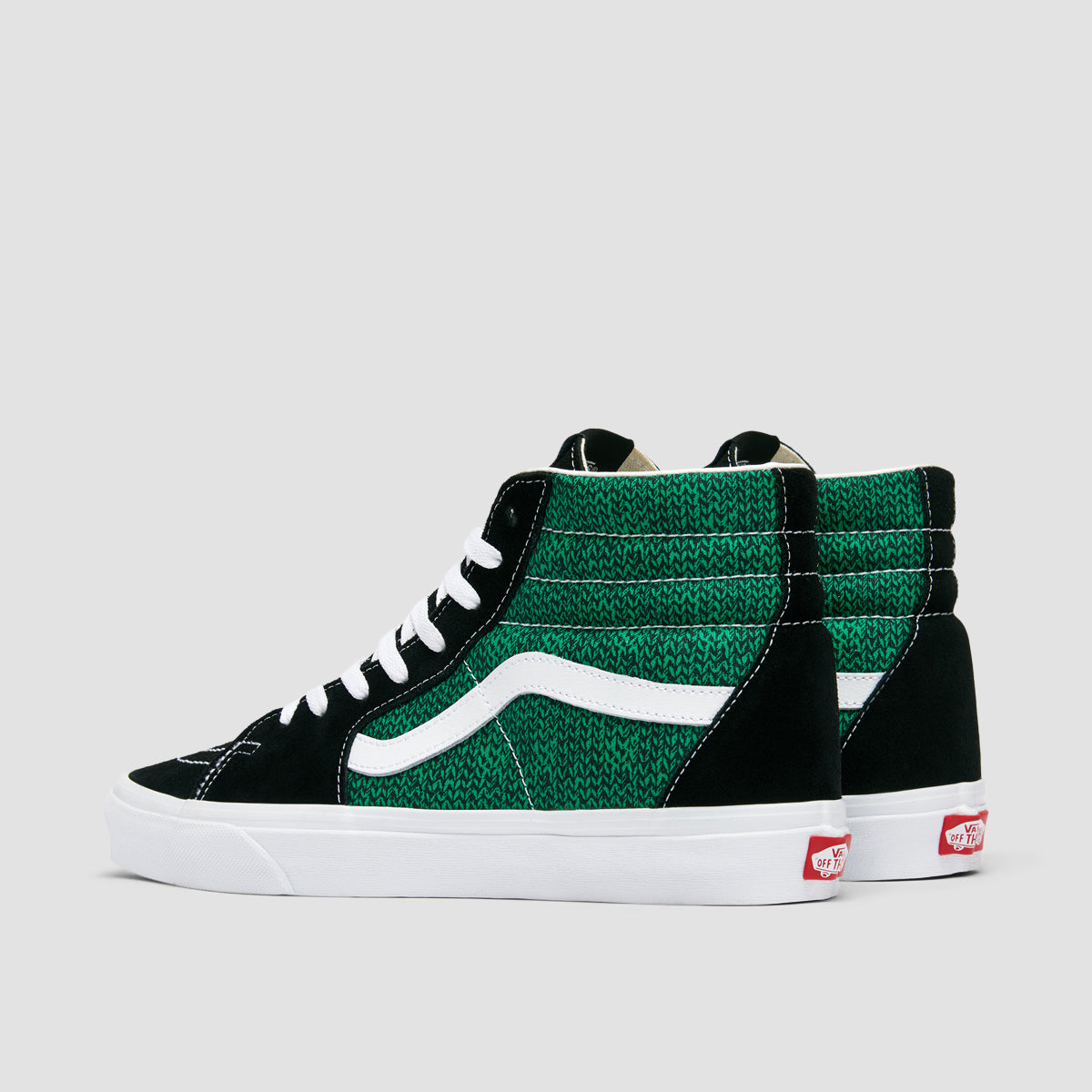 Vans SK8-Hi High Top Shoes - Sweater Weather Black/Green