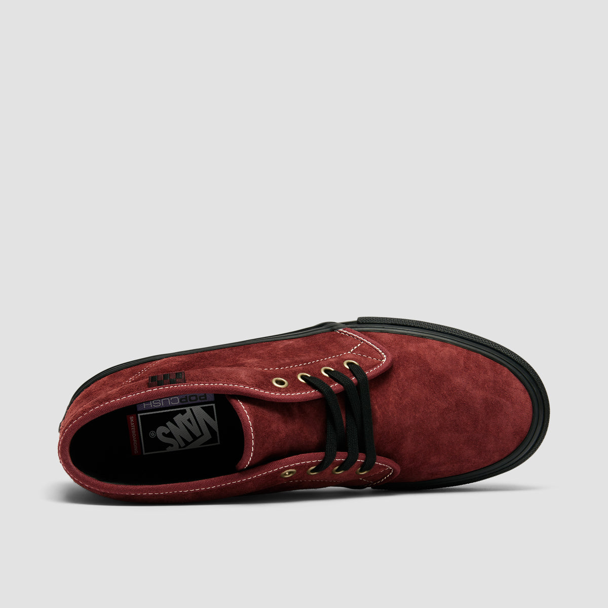 Vans Skate Chukka Mid Top Shoes - Dark Red/Black