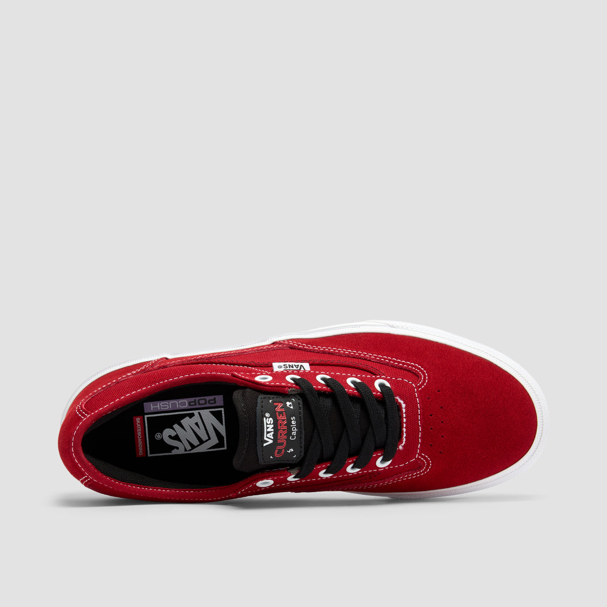 Vans Skate Curren Caples Shoes - Red/White