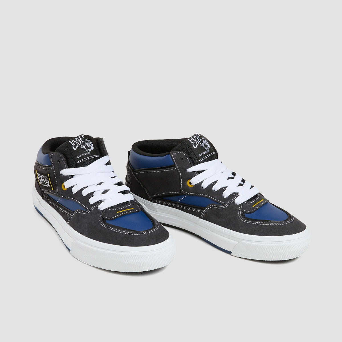 Vans Skate Half Cab WaffleCup Mid Top Shoes - Navy/Grey