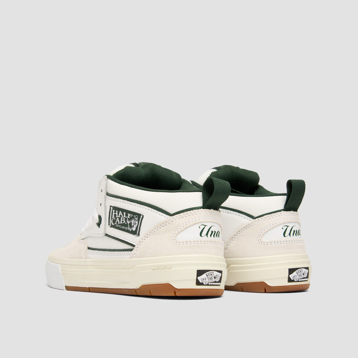 Vans Skate Half Cab Wafflecup Shoes - Una White/Gum