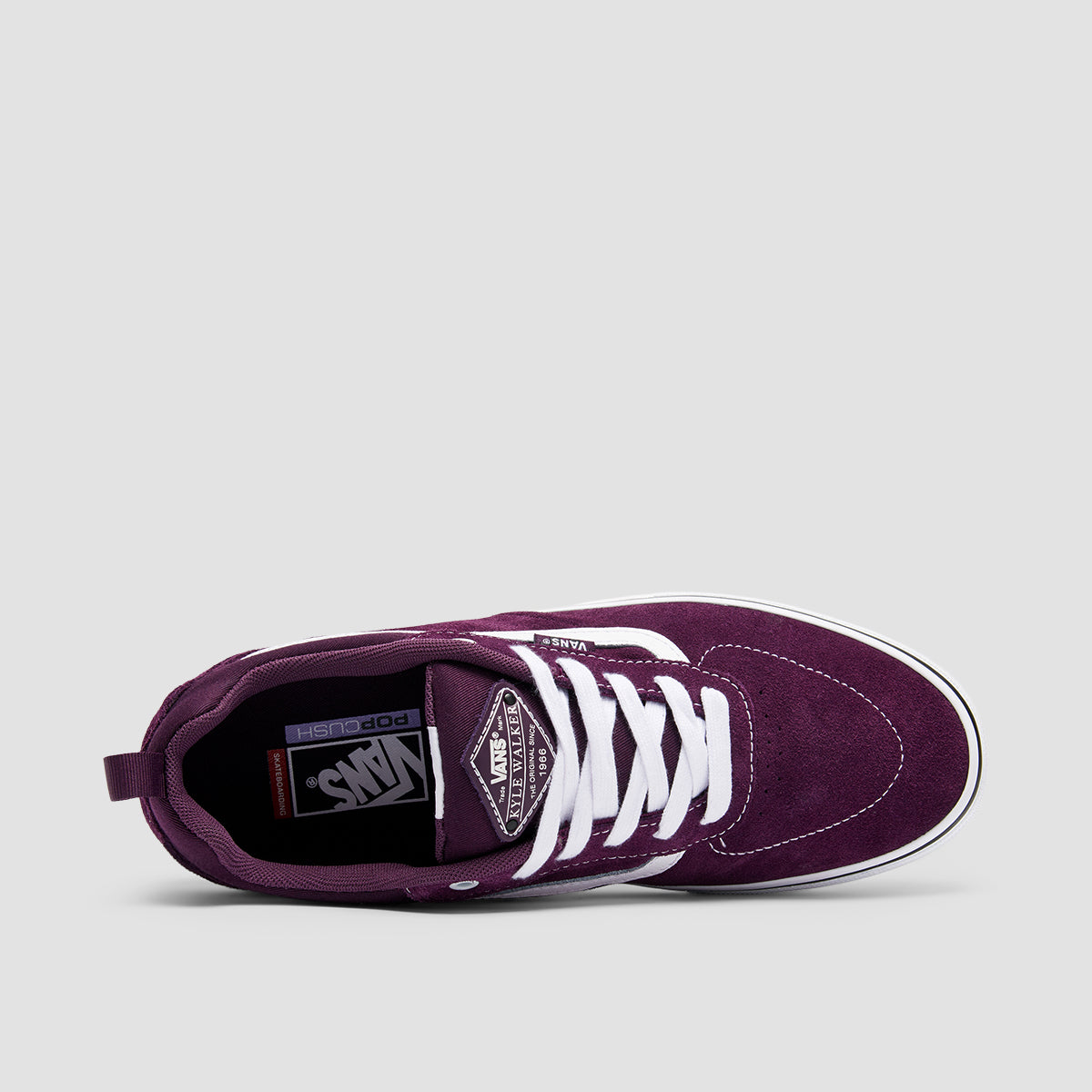 Vans Skate Kyle Walker Shoes - Blackberry Wine/True White