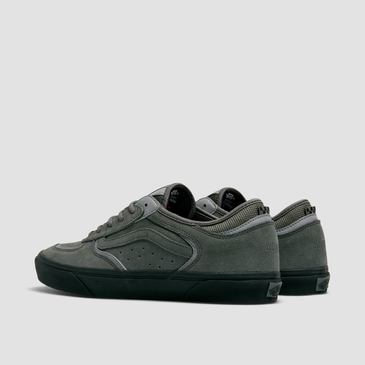 Vans Skate Rowley Shoes - Suede Charcoal/Black