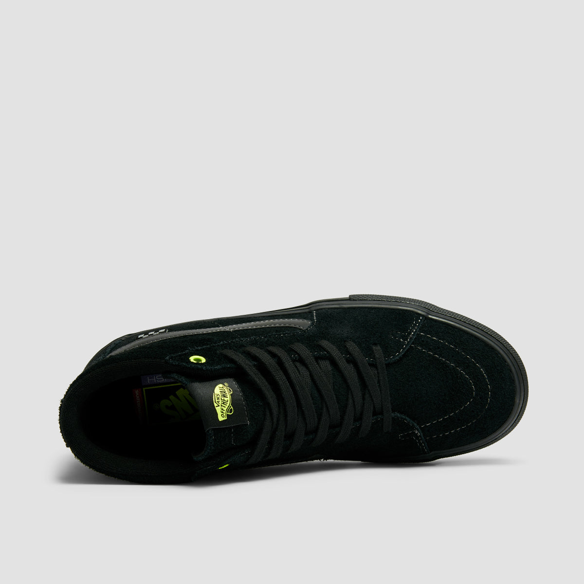 Vans Skate SK8-Hi High Top Shoes Black/Sunny Lime