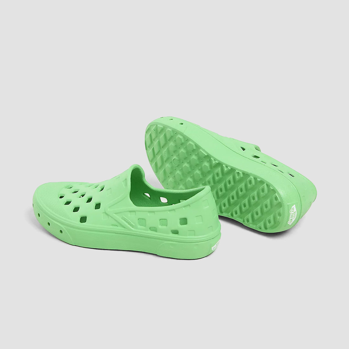 Vans Slip-On TRK Shoes - Summer Brights Poison Green - Kids