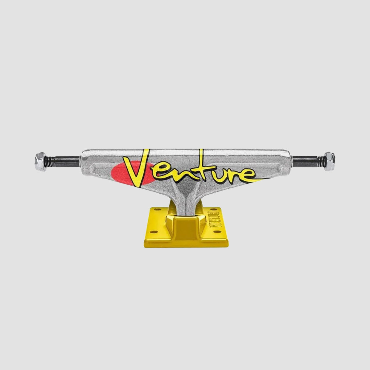 Venture 5.0 Hi Team 92 Full Bleed Skateboard Trucks 1 Pair Polished/Yellow - 7.62"