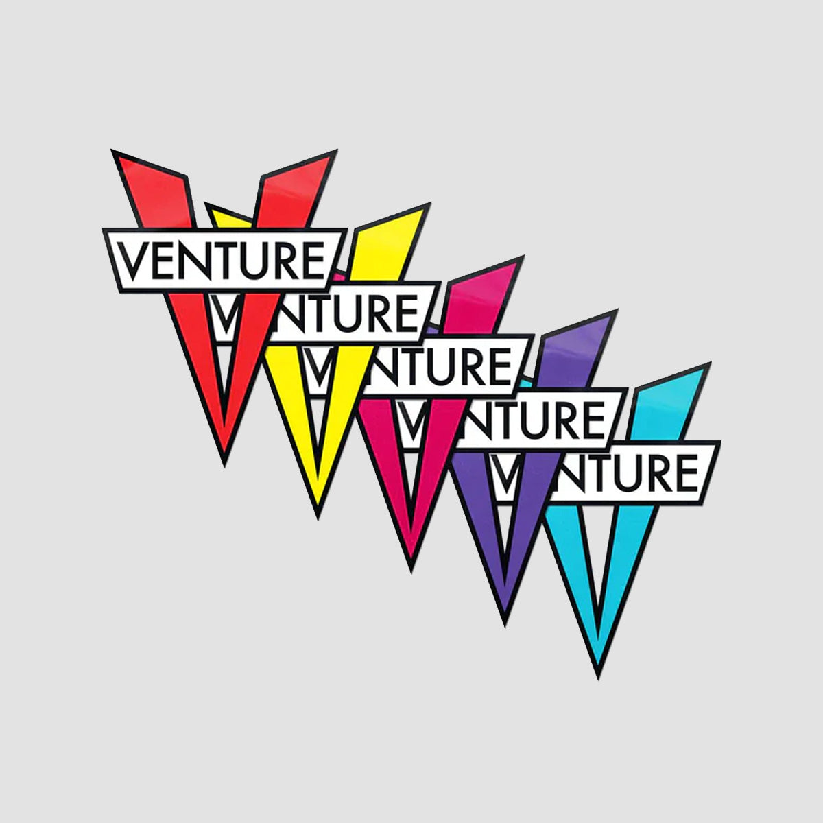 Venture V Diecut Sticker Assorted Colours 150x115mm