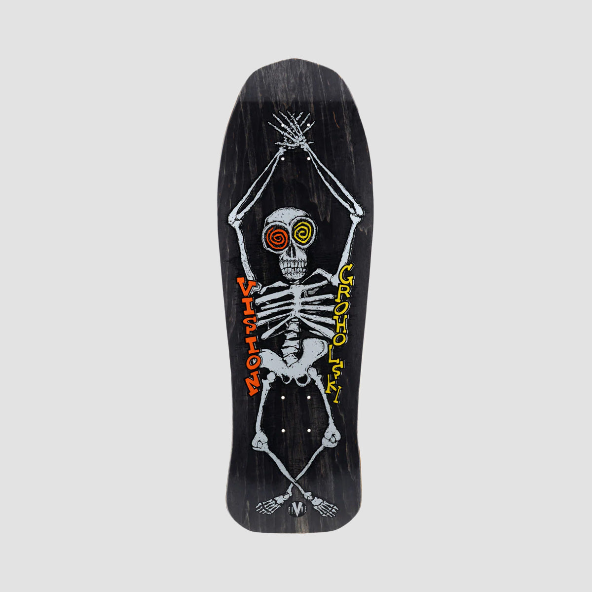 Vision Groholski Skeleton Skateboard Deck Black Stain - 10.25"