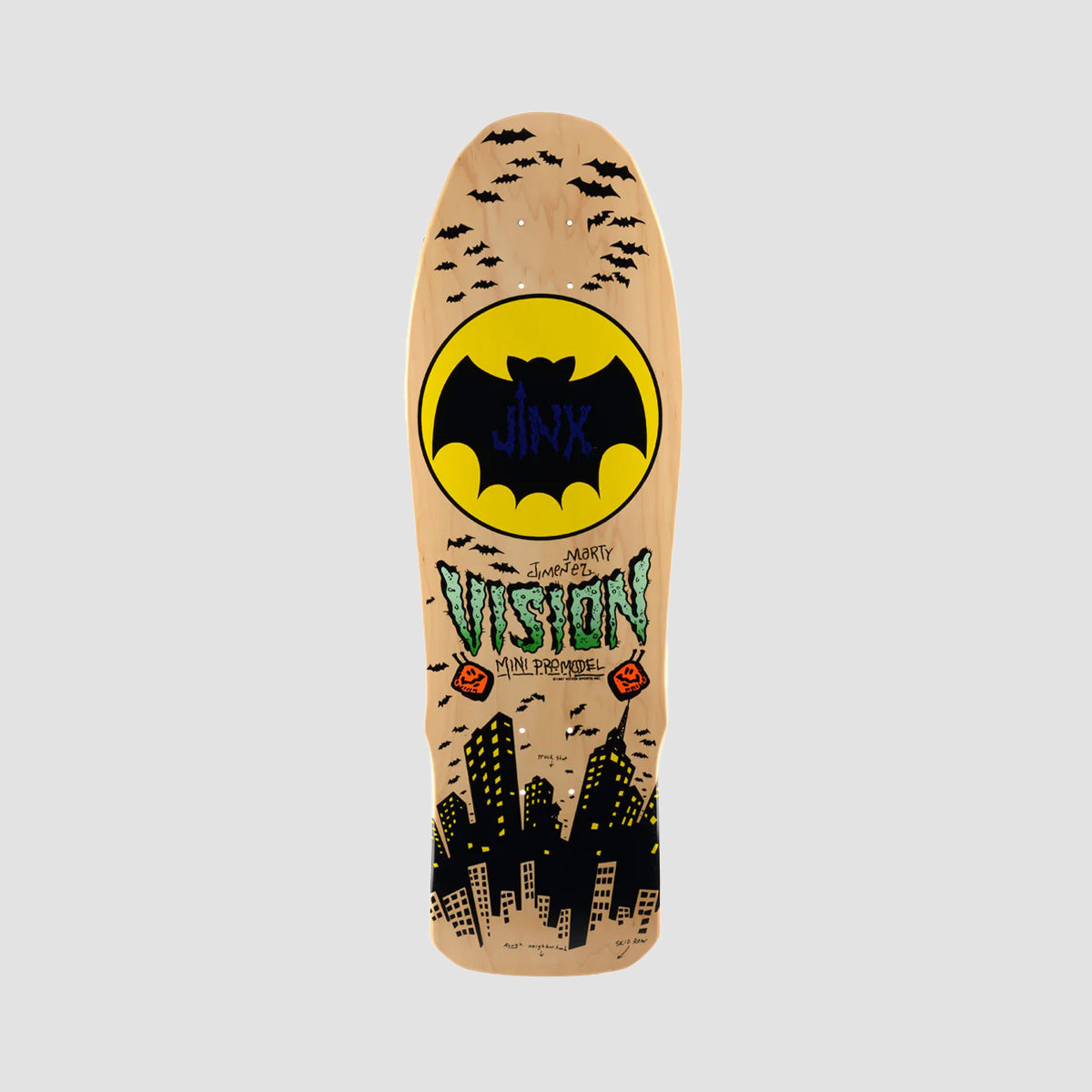 Vision Jinx Mini Skateboard Deck Natural - 9.5"