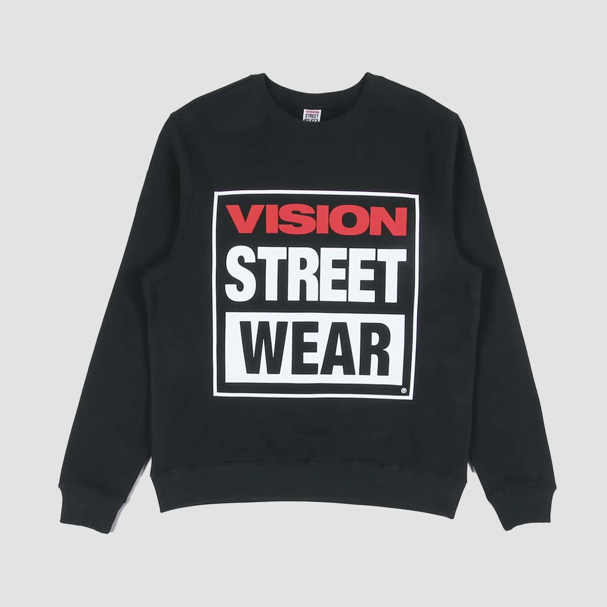 Vision OG Box Logo Crew Sweatshirt Black