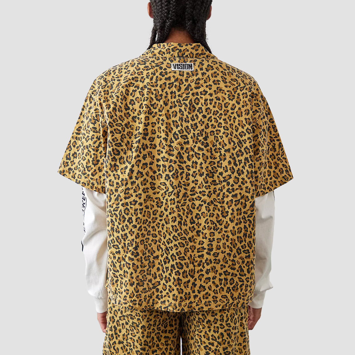 Vision Resort Short Sleeve Shirt Jinx Leopard