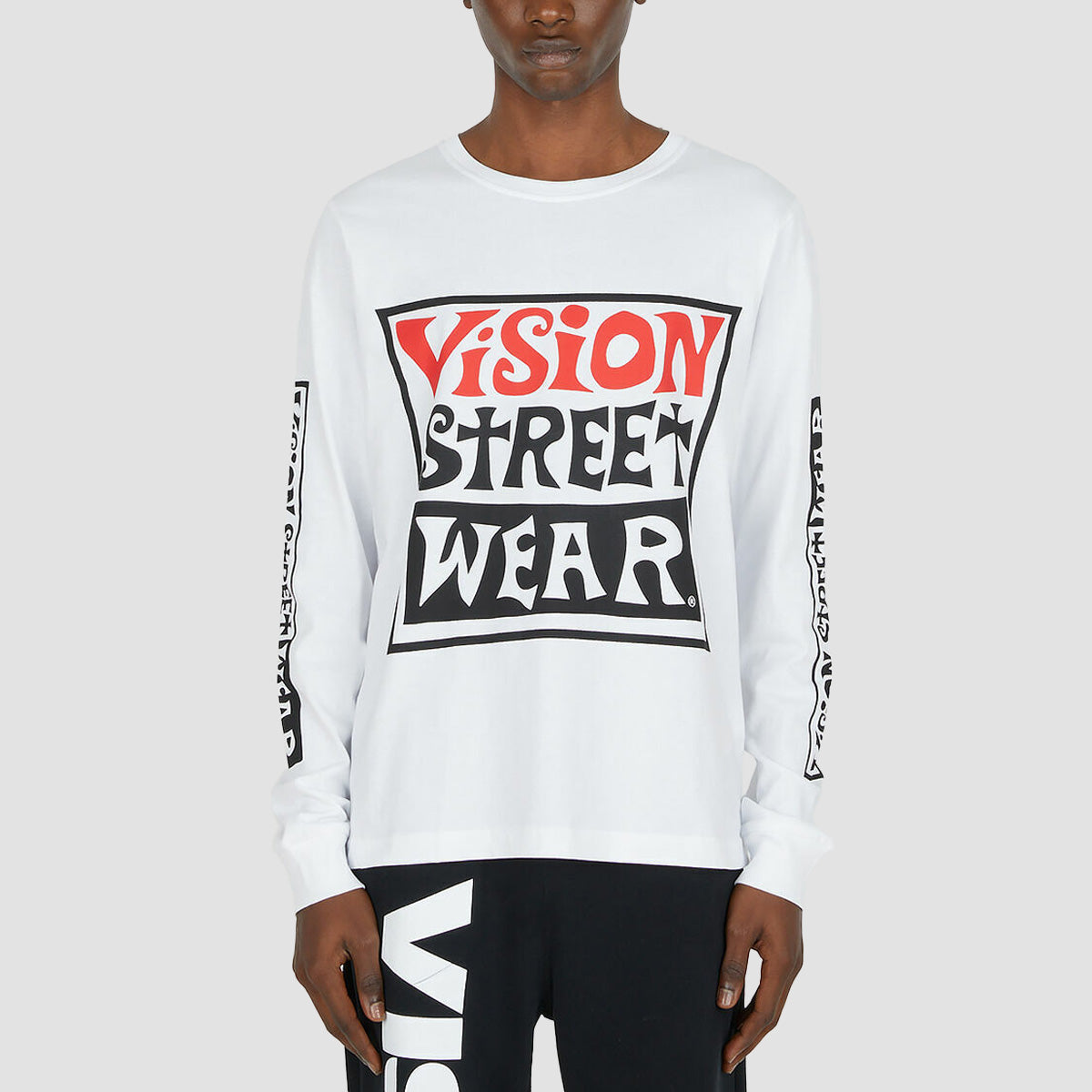 Vision Wavy OG Box Logo Longsleeve T-Shirt White