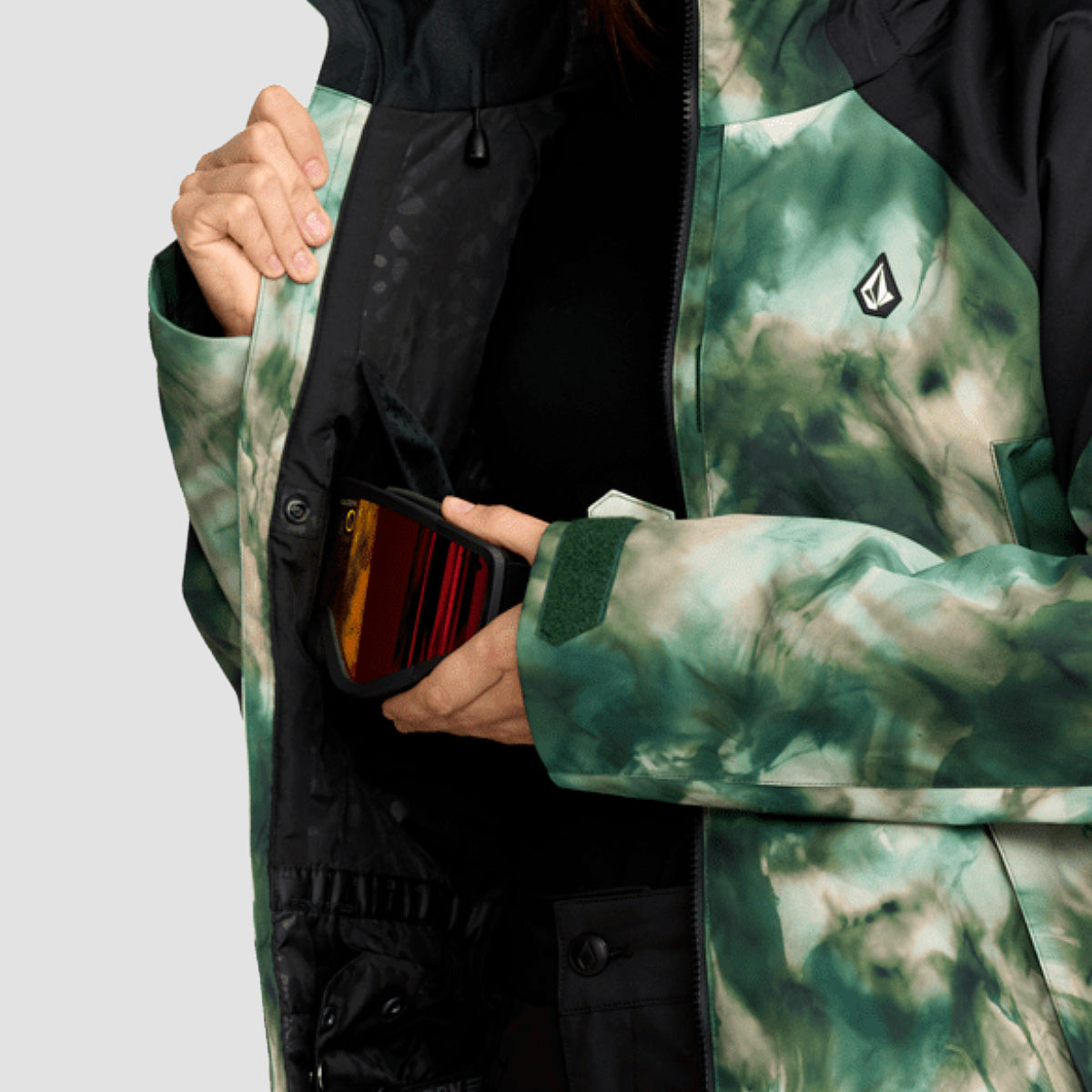 Volcom Agate Ins 10K Snow Jacket Green - Womens