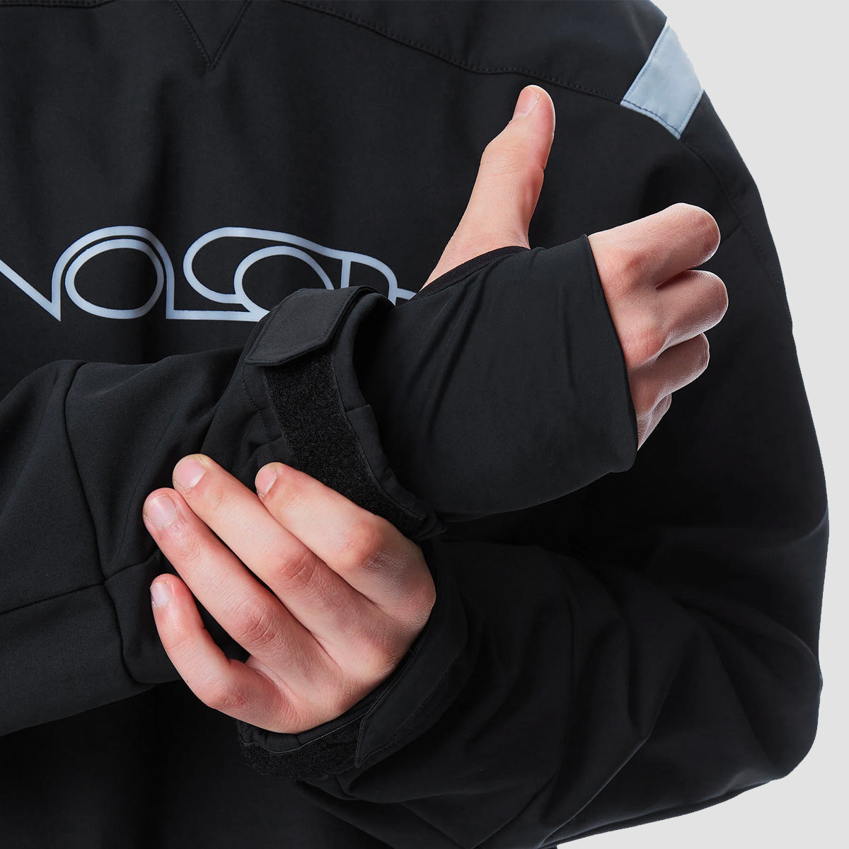 Volcom All I Got Pullover Crew Snow Jacket Black