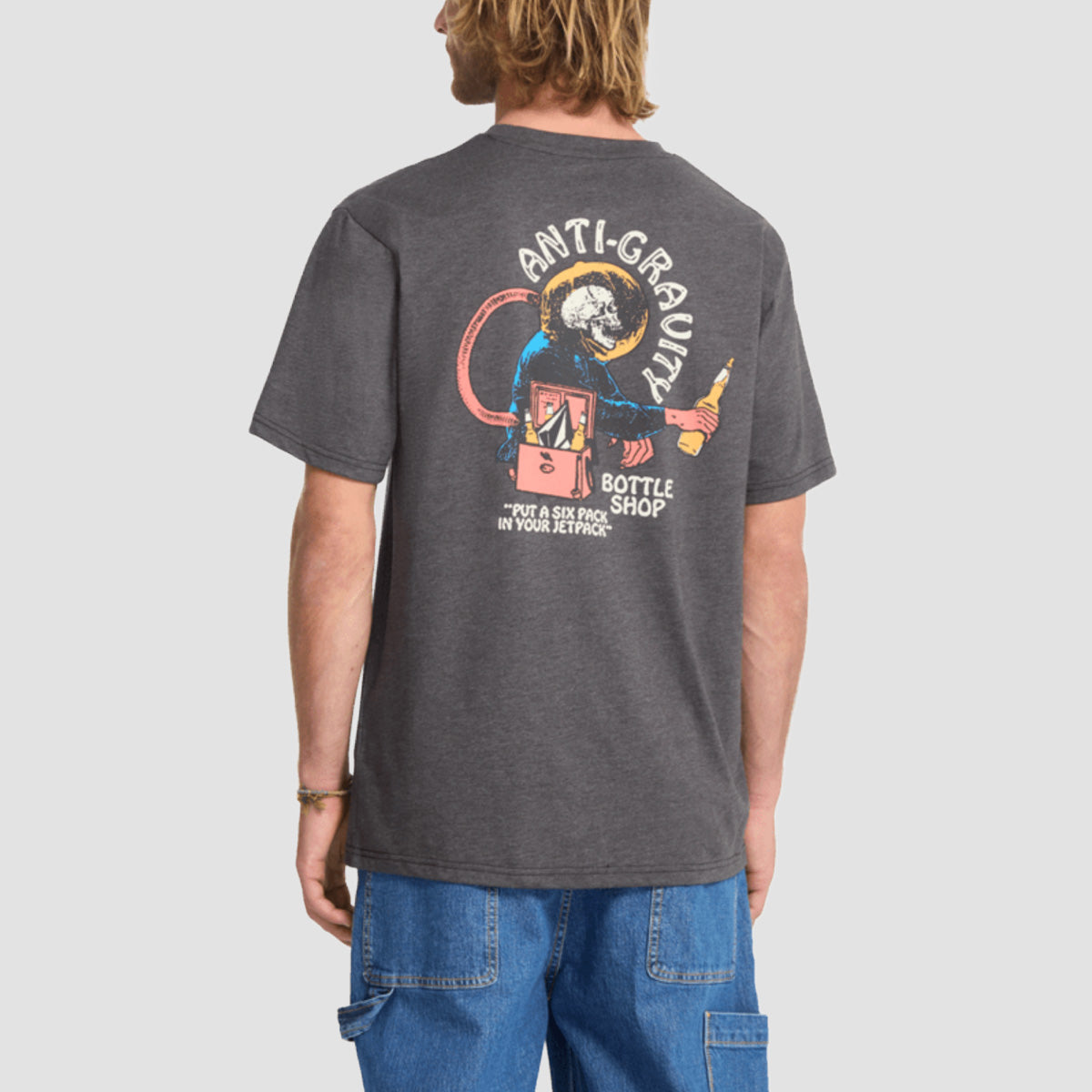 Volcom Anti Gravity T-Shirt Heather Black