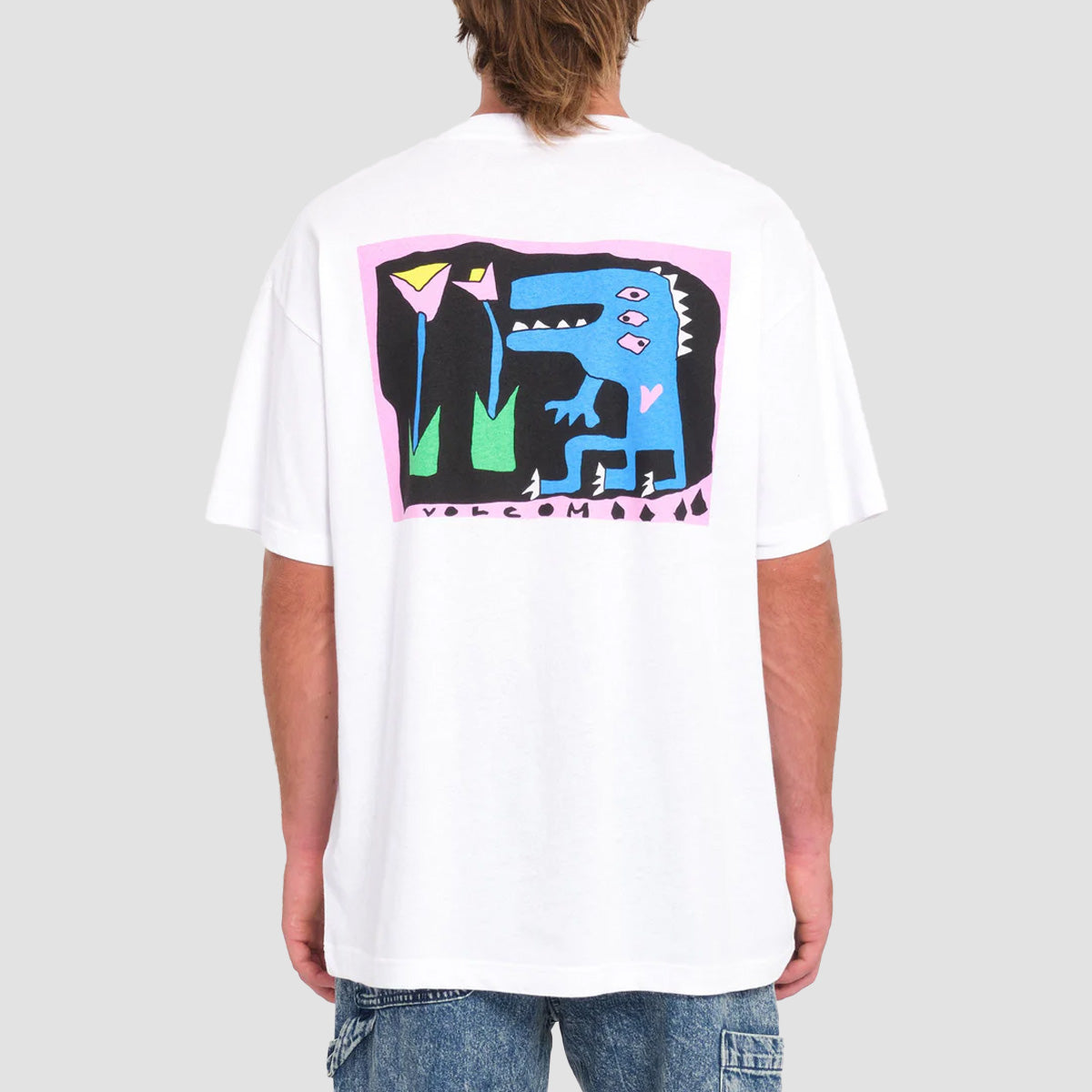 Volcom Arthur Dino Lse T-Shirt White