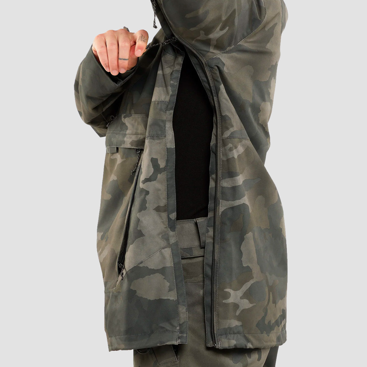 Volcom Ashfield Pullover Snow Jacket Cloudwash Camo - Womens