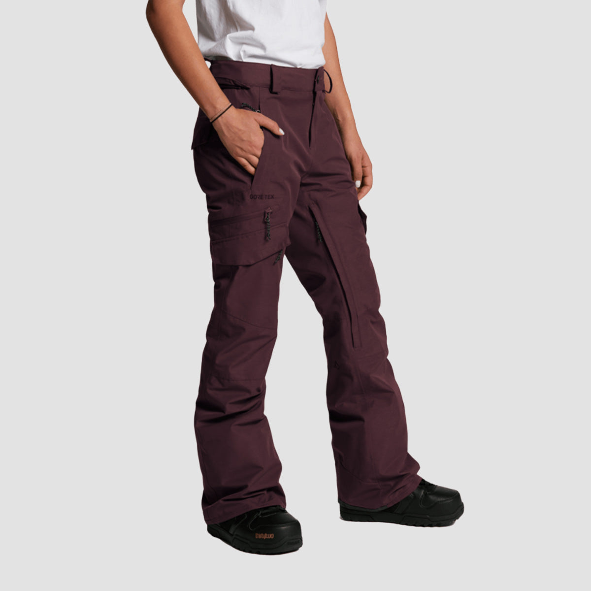 Volcom Aston Gore-Tex Snow Pants Black Red - Womens