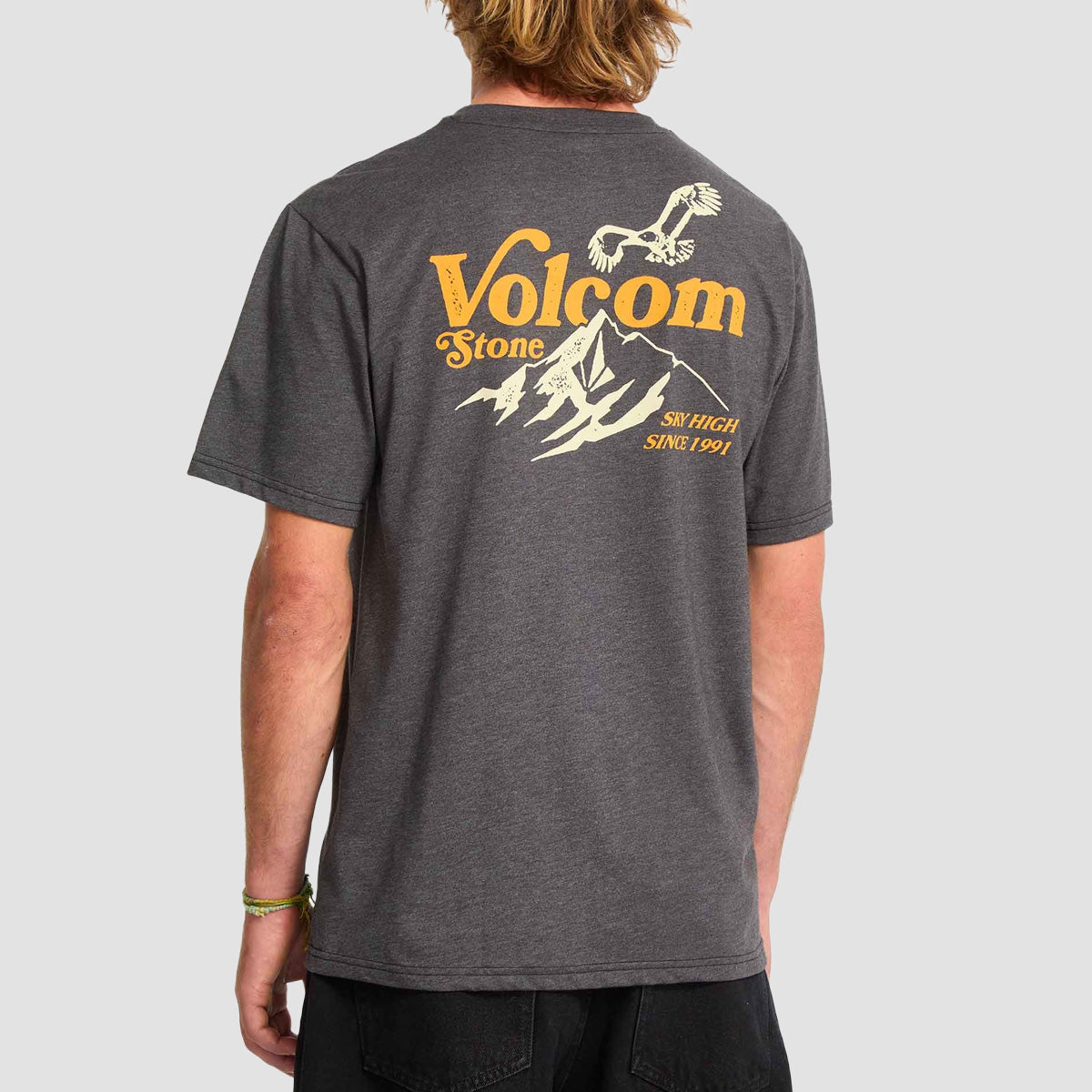 Volcom Back Country T-Shirt Heather Black