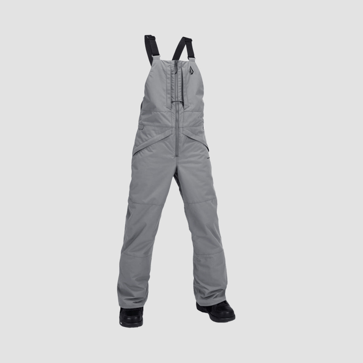 Volcom Barkley Ins Bib Overall Snow Pants Storm Grey - Kids