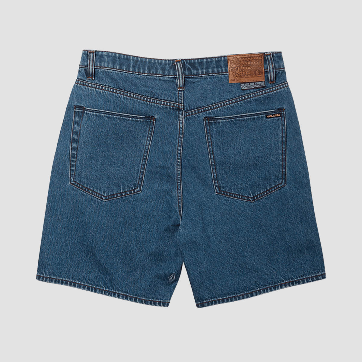 Volcom Billow Denim Shorts Indigo Ridge Wash