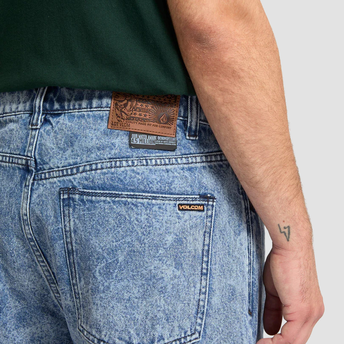 Volcom Billow Loose Fit Jeans Broken Blue