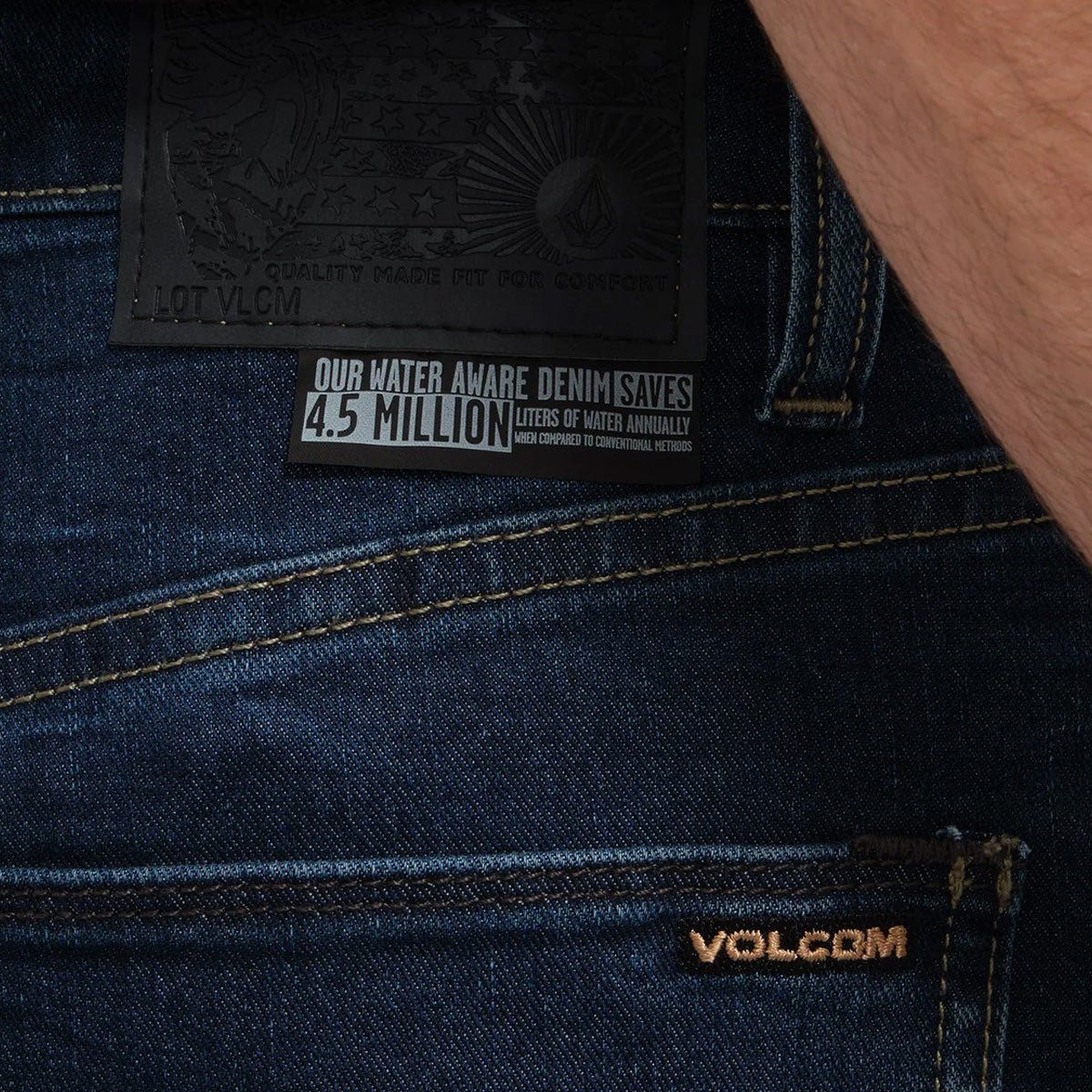 Volcom Billow Tapered Jeans Light Blue Acid