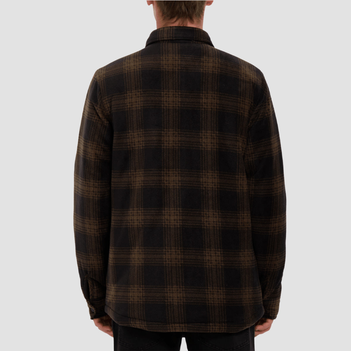 Volcom Bowered Fleece Longsleeve Shirt Jacket Bison