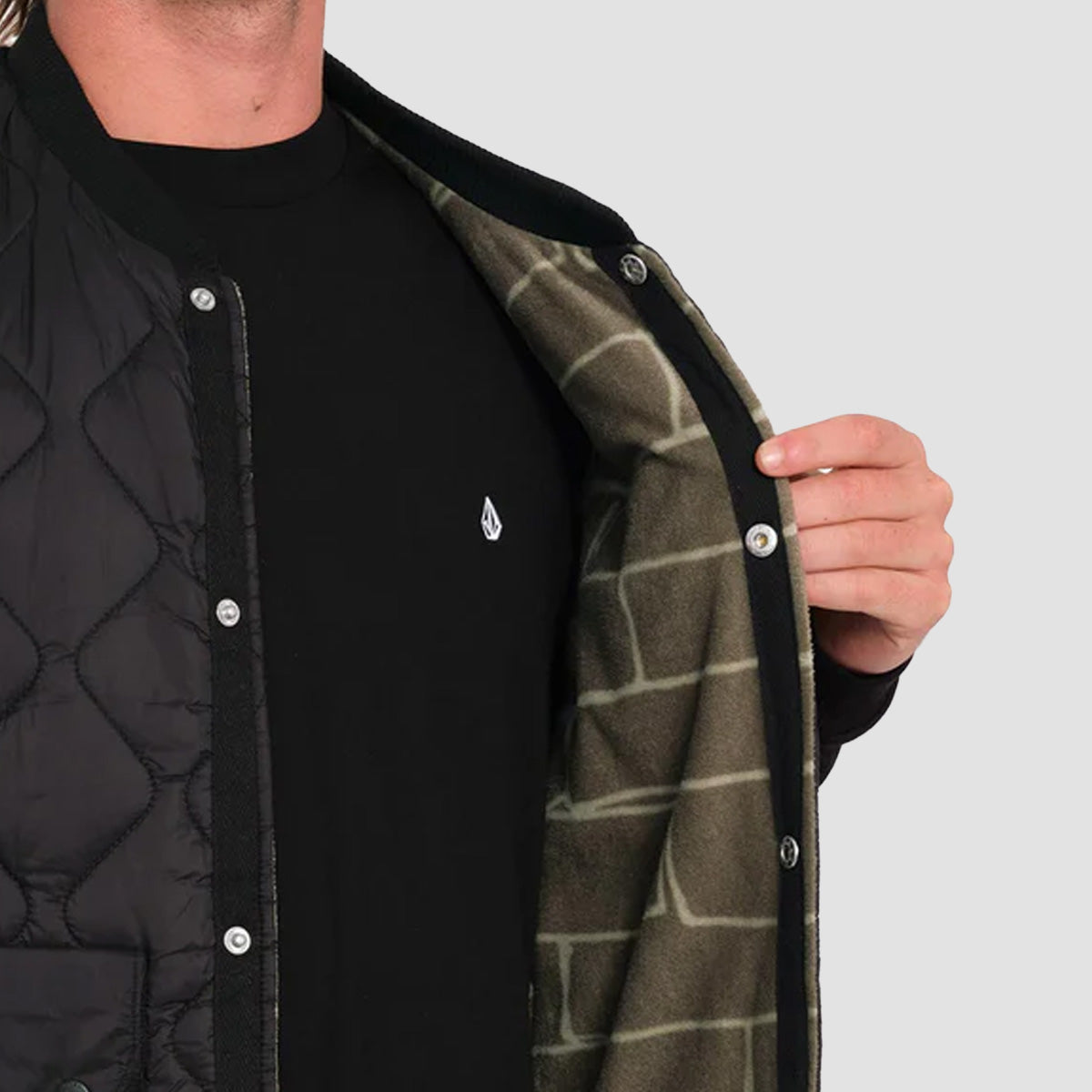 Volcom Bowered Reversible Vest Jacket Wintermoss