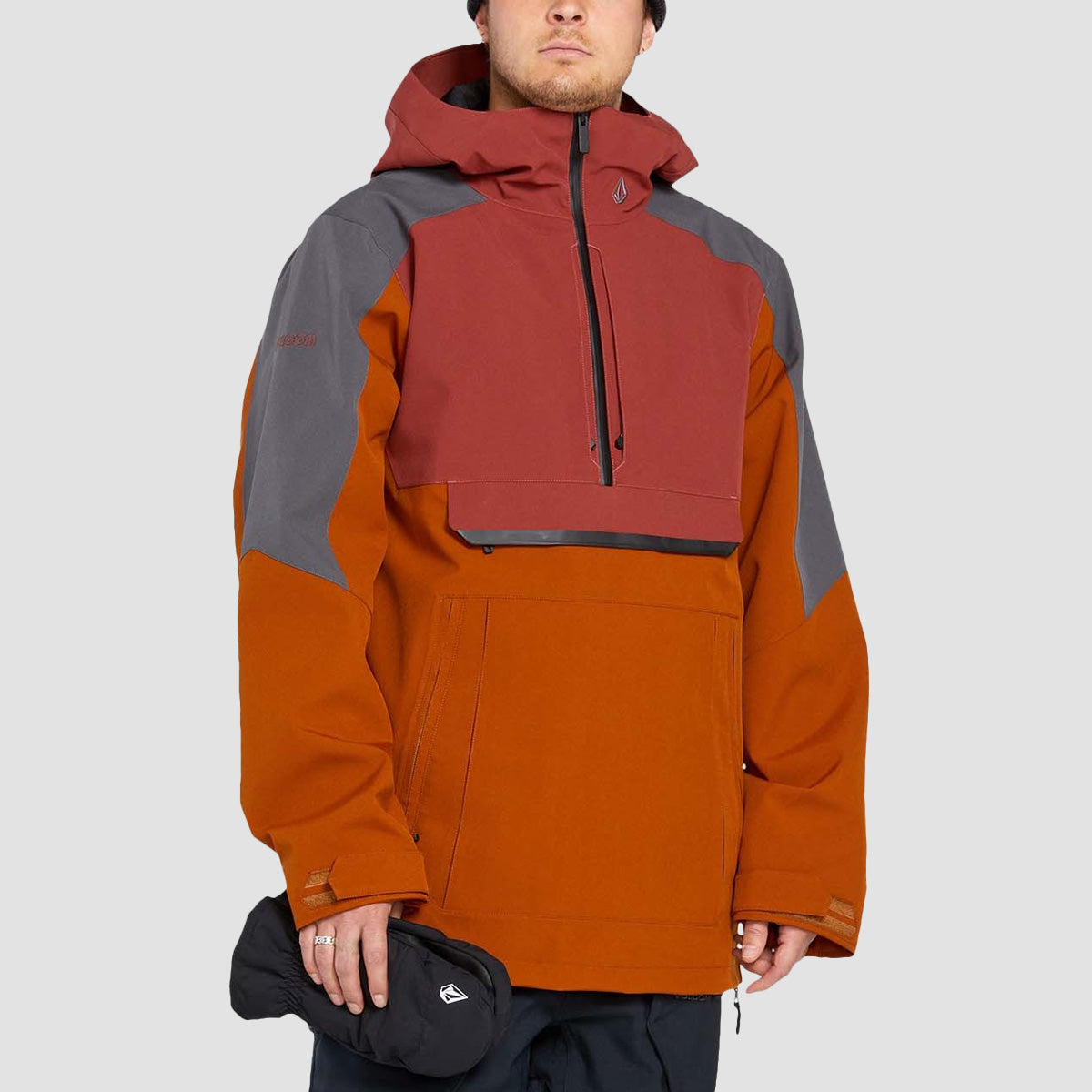 Volcom Brighton 15K Pullover Snow Jacket Caramel