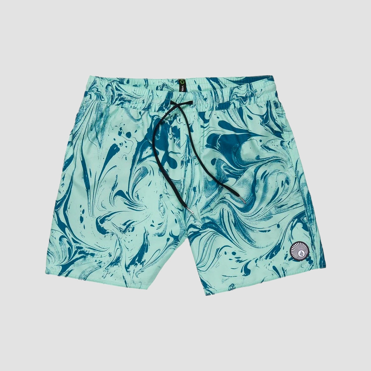 Volcom Center Print 17" Trunk Shorts Bottle Green