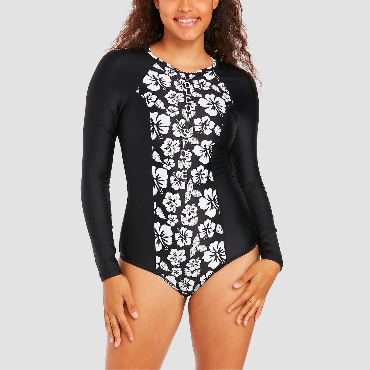 Volcom Coco One-Piece Bodysuit Black Combo - Womens