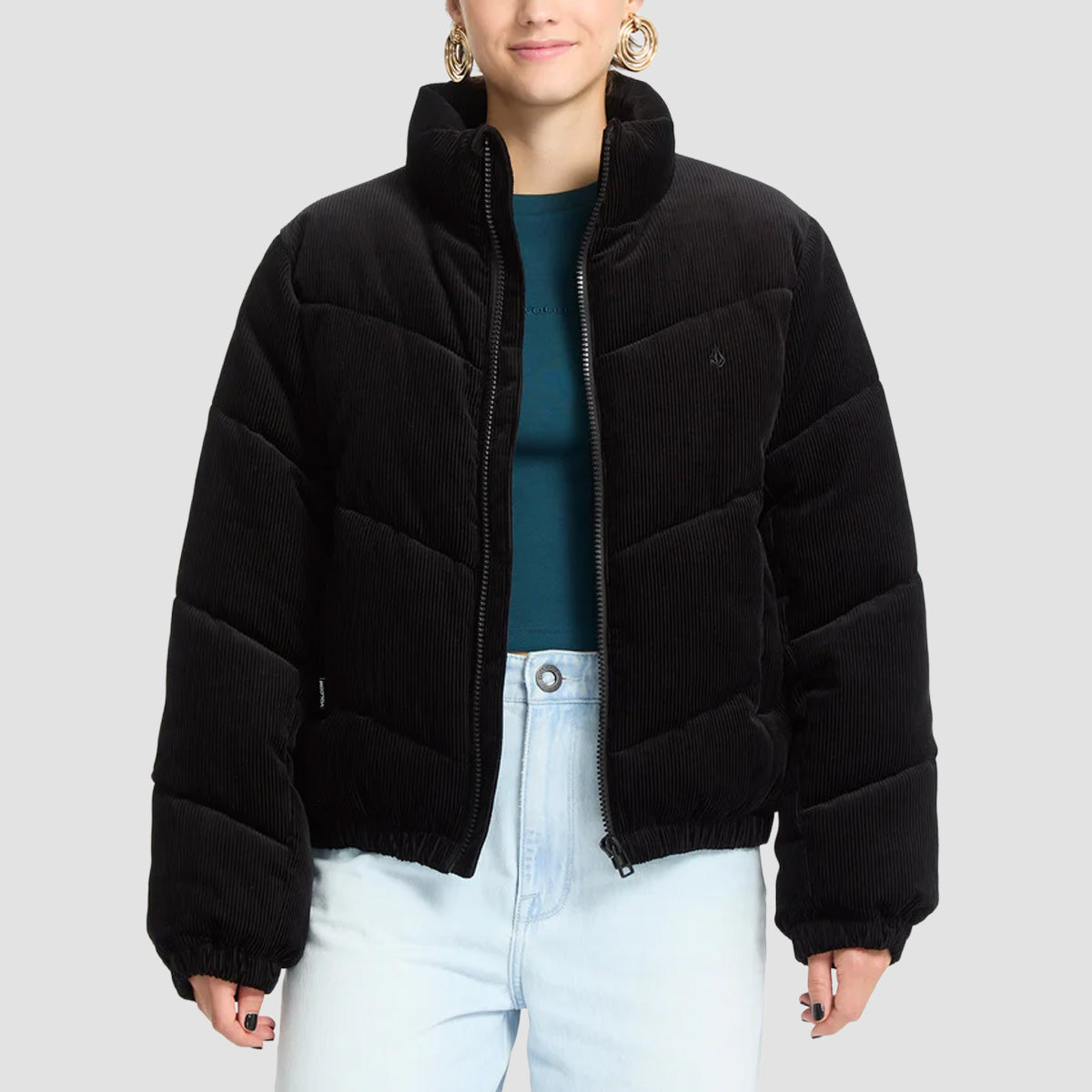 Volcom Cord'N Stone Puff Black - Womens