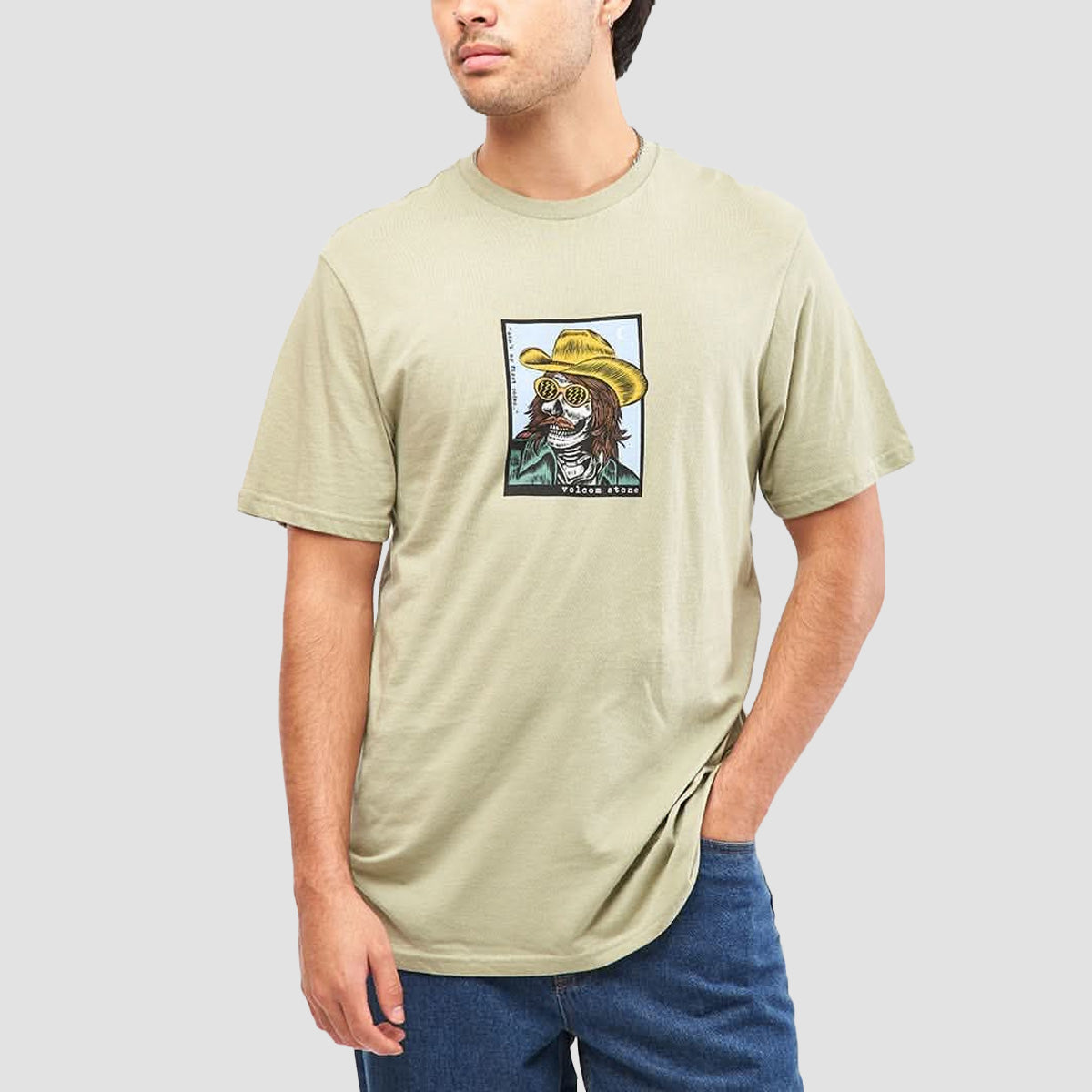 Volcom Cosmic Rodeo T-Shirt Green Tea