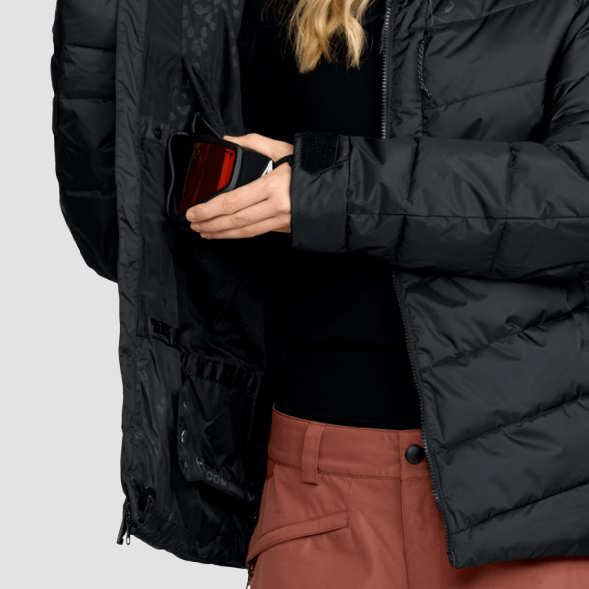 Volcom Estes Puff 10K Snow Jacket Black - Womens