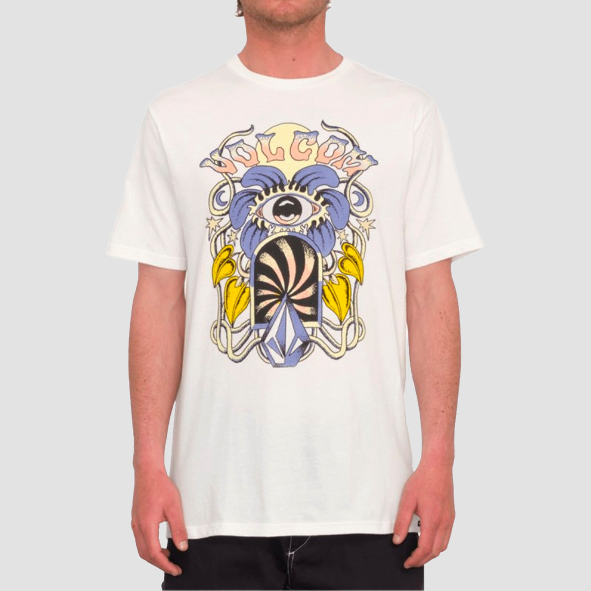 Volcom Eye See Yew T-Shirt Off White