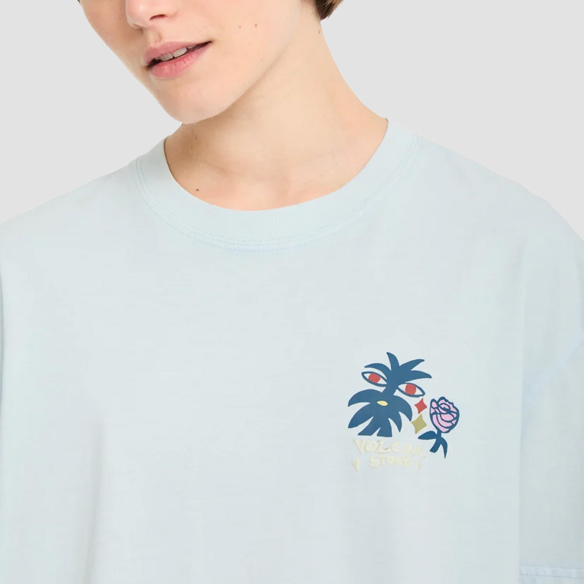Volcom FA Bruno Lucas 2 T-Shirt Light Blue Acid - Womens