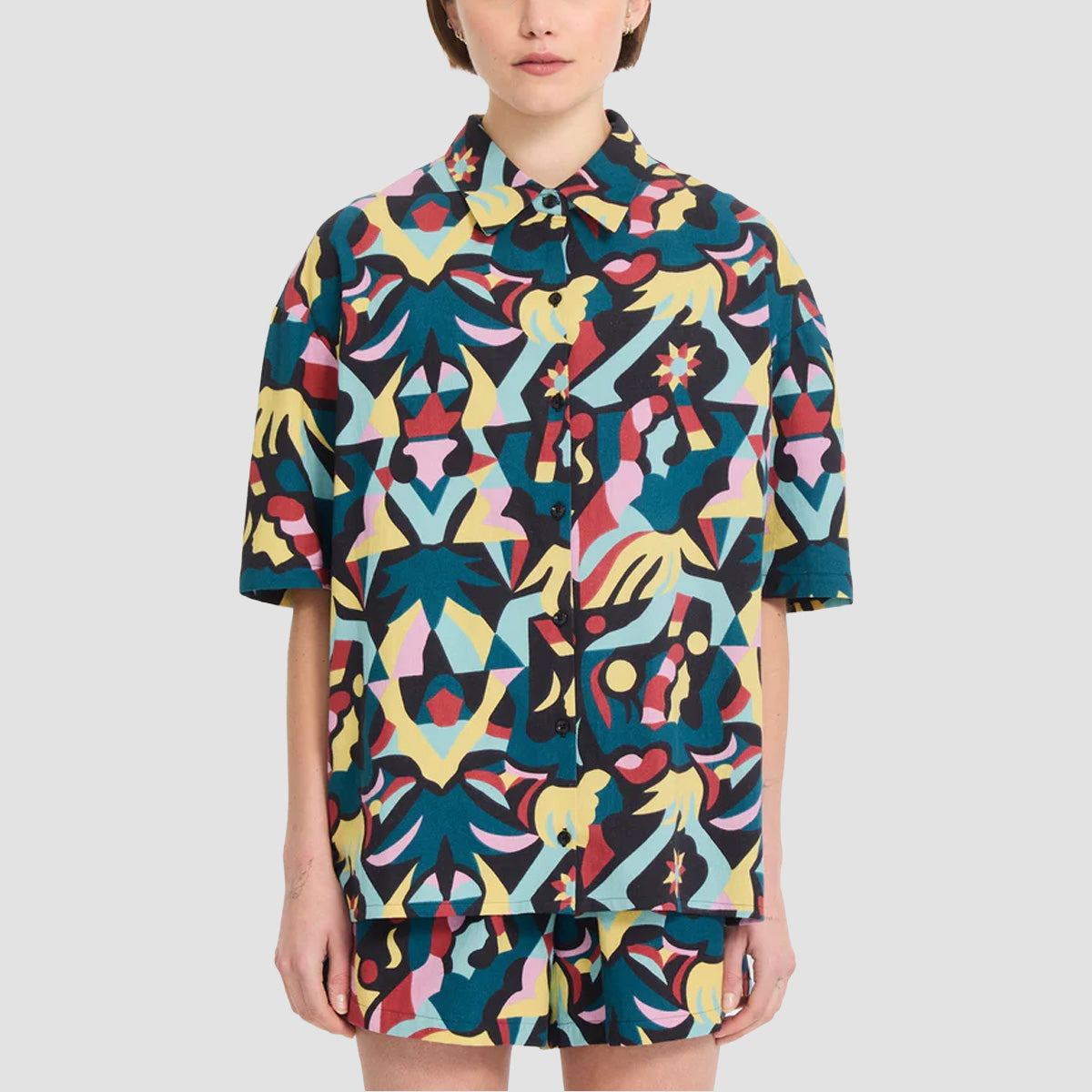 Volcom FA Bruno Lucas Short Sleeve Shirt Multi - Womens