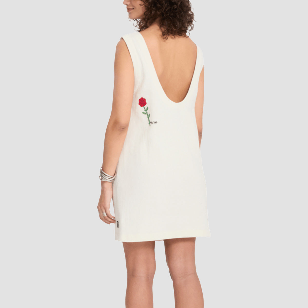 Volcom FA Mickey Mason Dress Dirty White - Womens