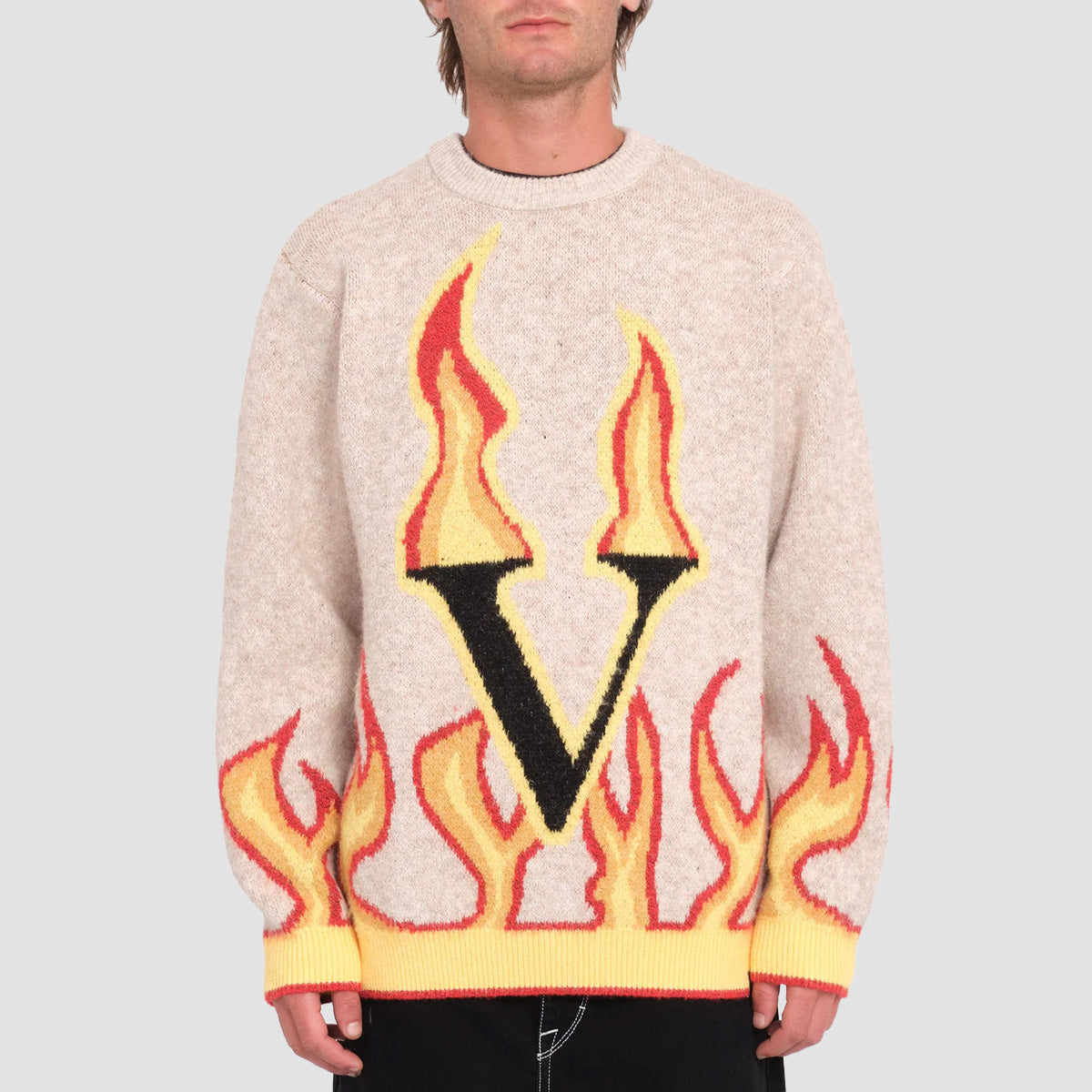 Volcom Fergadelic Sweatshirt Dirty White