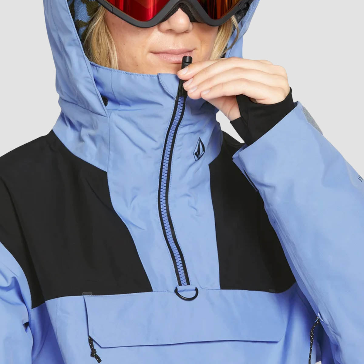 Volcom Fern Ins Gore-Tex Pullover Snow Jacket Crystal Blue - Womens