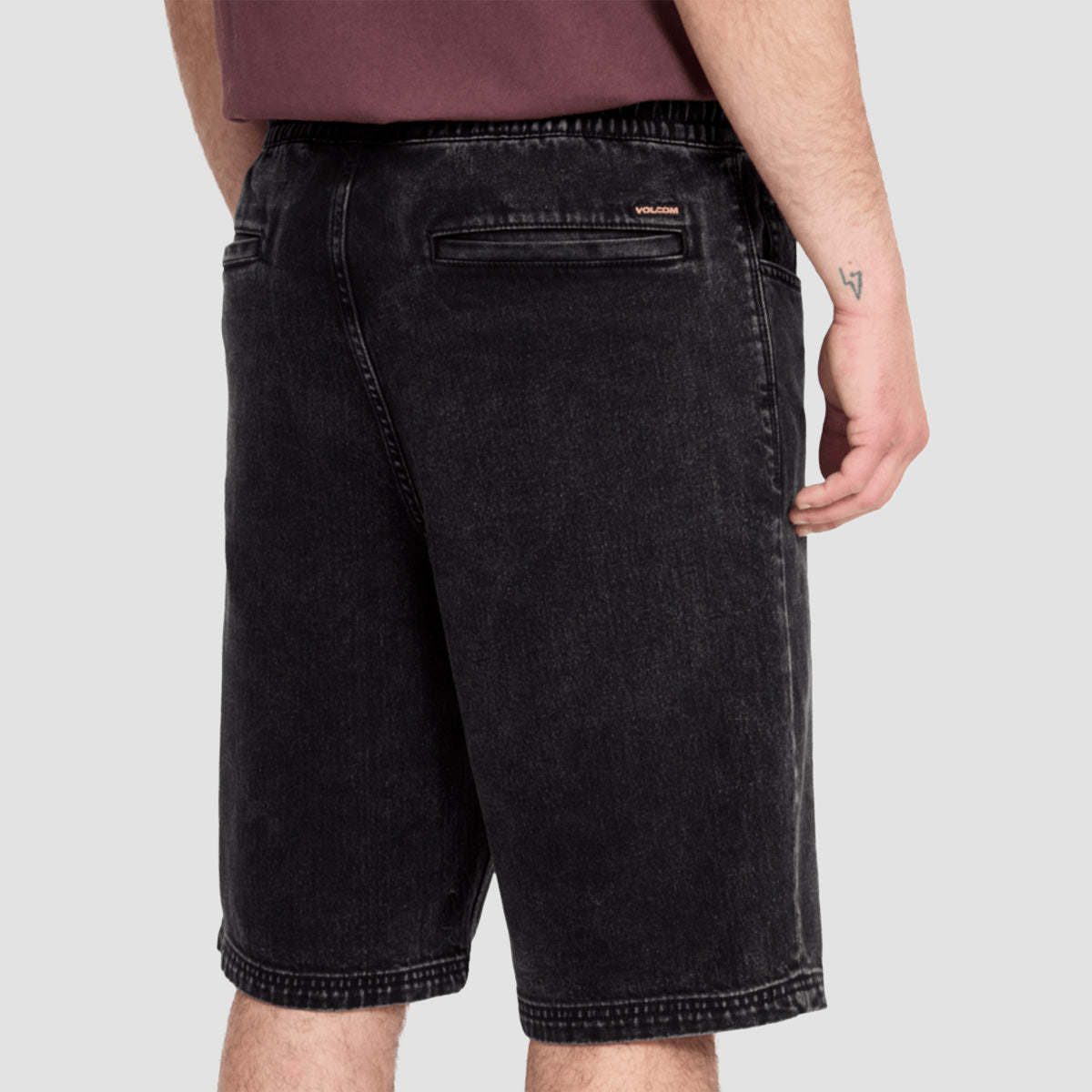 Volcom Freazy EW 22" Denim Shorts Blackity Black
