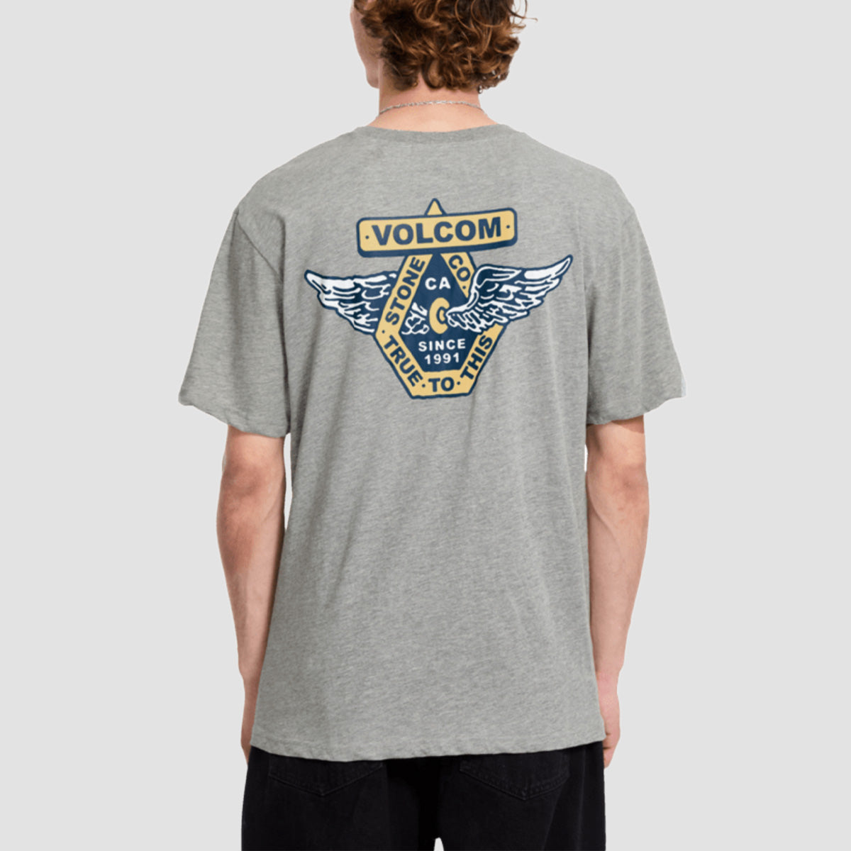 Volcom Free Wheel T-Shirt Heather Grey