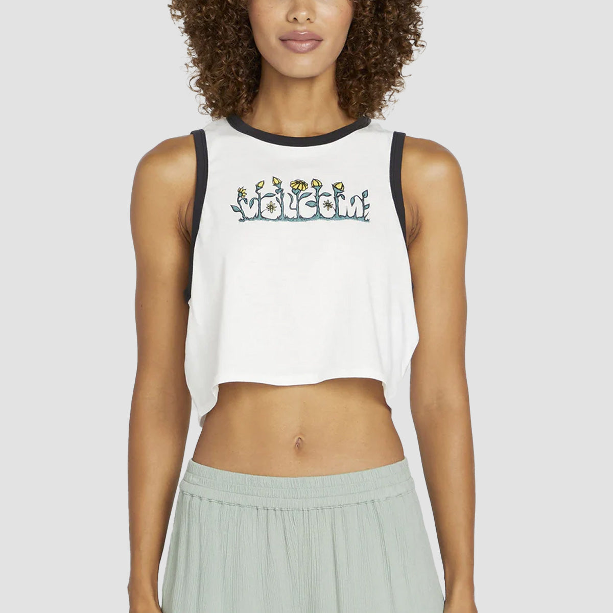 Volcom Fun Fever Tank Top Star White - Womens